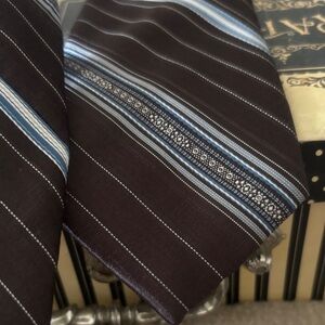 Sophisticated Striped Men's Tie in Brown and Blue